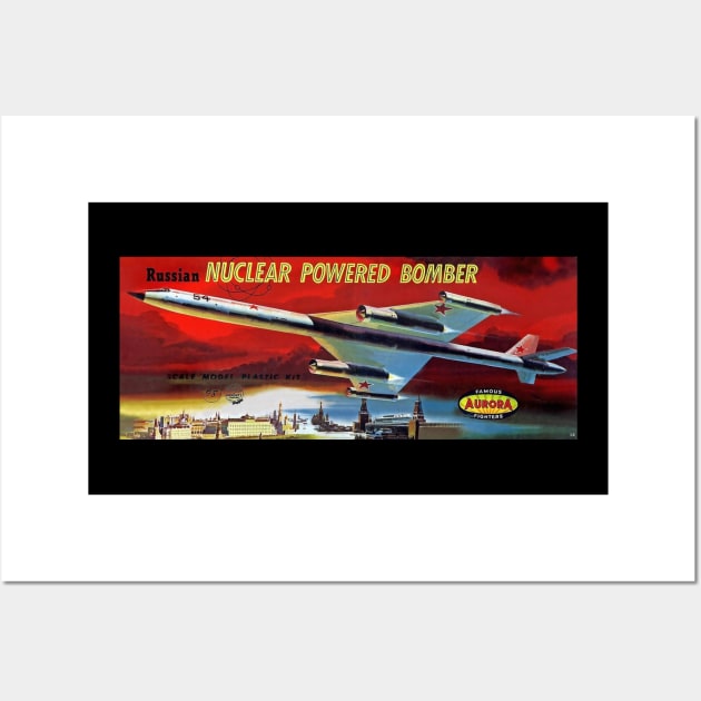 Vintage Model Kit Box Art - Soviet Nuclear Bomber Wall Art by Starbase79